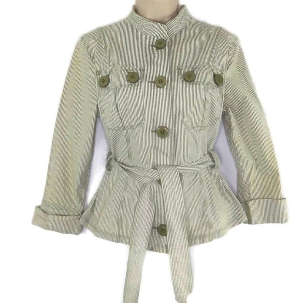 Coupe Collection Cotton Seersucker Jacket